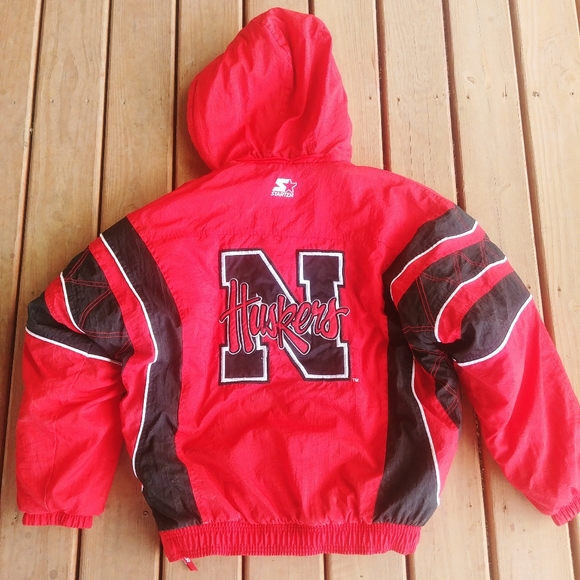 Vintage 90s STARTER NCAA Nebraska Huskers Pouch - Picture 2 of 6